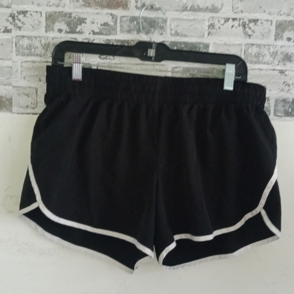 Athletic Works Black Shorts with White Accents - Picture 1 of 4